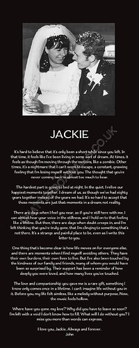 Jackie Letter